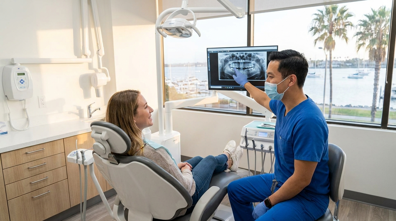 Bay Park dentist consultation at Precision Dental Arts near Mission Bay San Diego