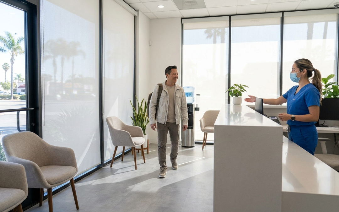 Clairemont Mesa dentist office reception at Precision Dental Arts San Diego