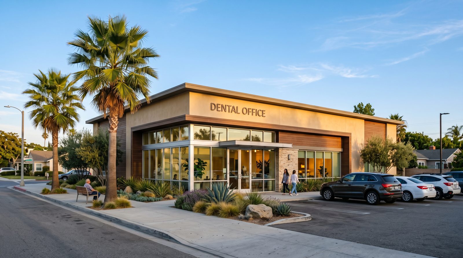 Exterior of a neighborhood dental office in Clairemont Mesa, San Diego