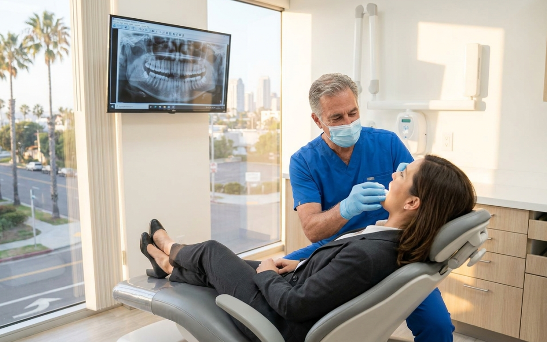 Kearny Mesa dentist professional exam at Precision Dental Arts San Diego