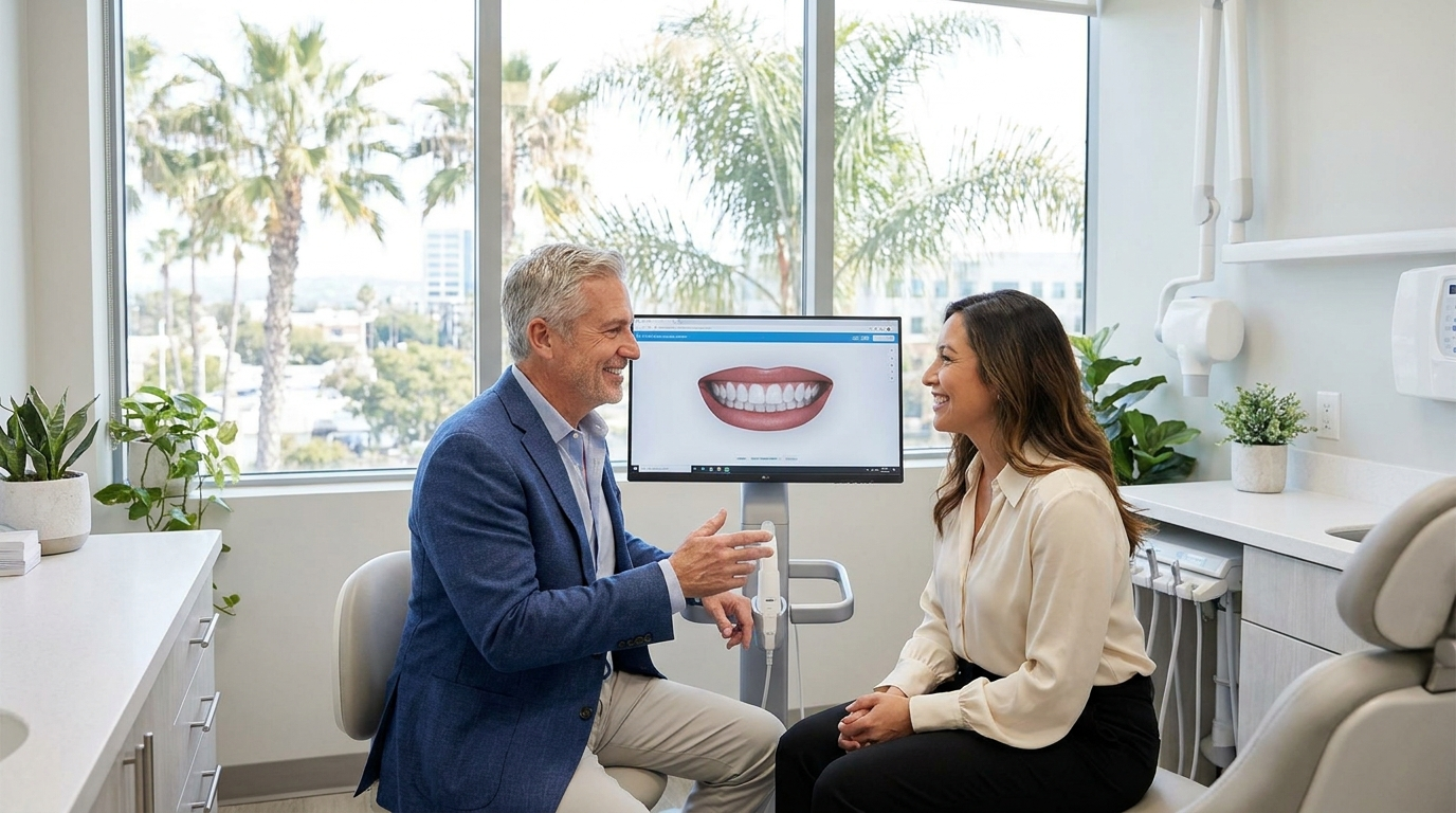 La Jolla cosmetic dentist consultation at Precision Dental Arts San Diego
