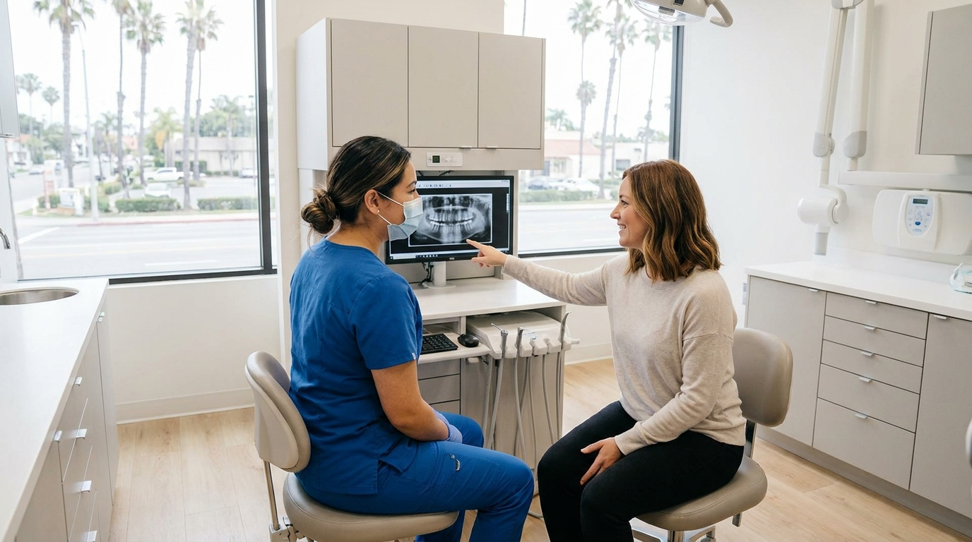Linda Vista dentist patient consultation at Precision Dental Arts San Diego