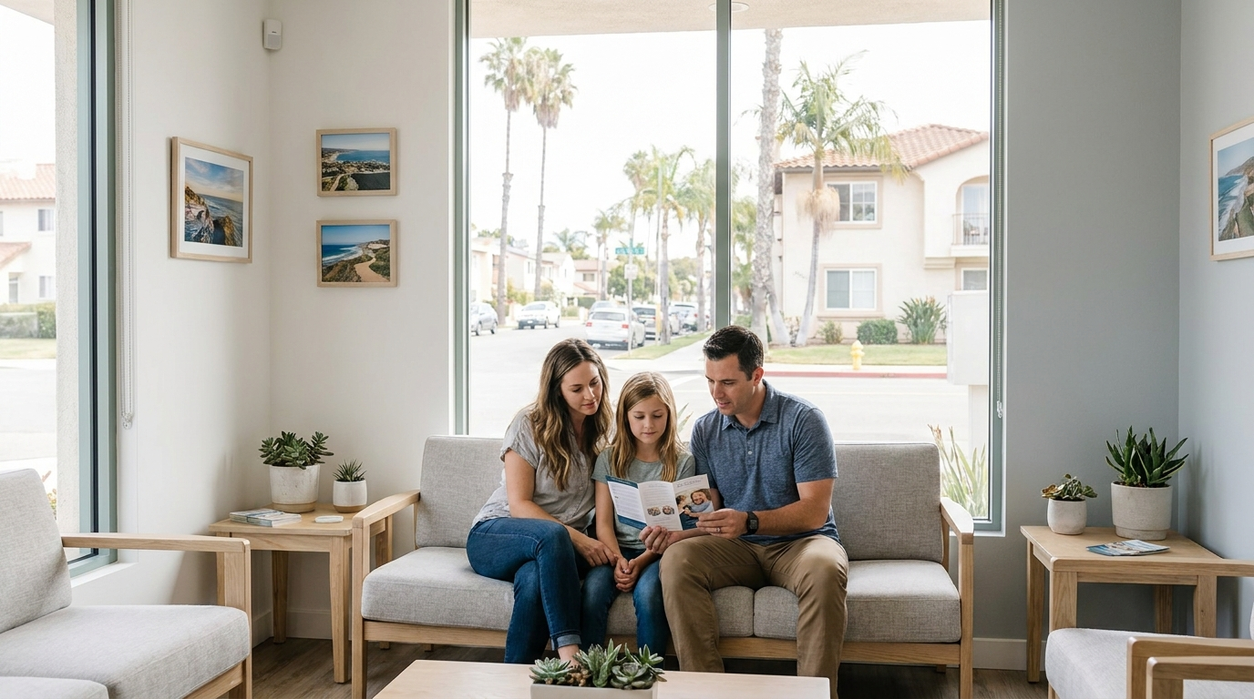 Serra Mesa family dentist waiting room at Precision Dental Arts San Diego